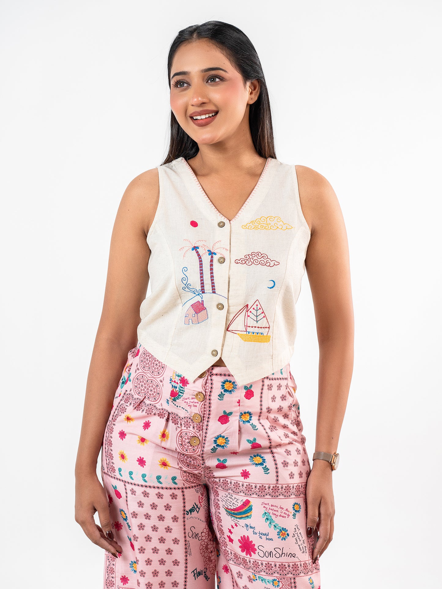 The 'Ganga' Story Blush Pink Co-Ord Set