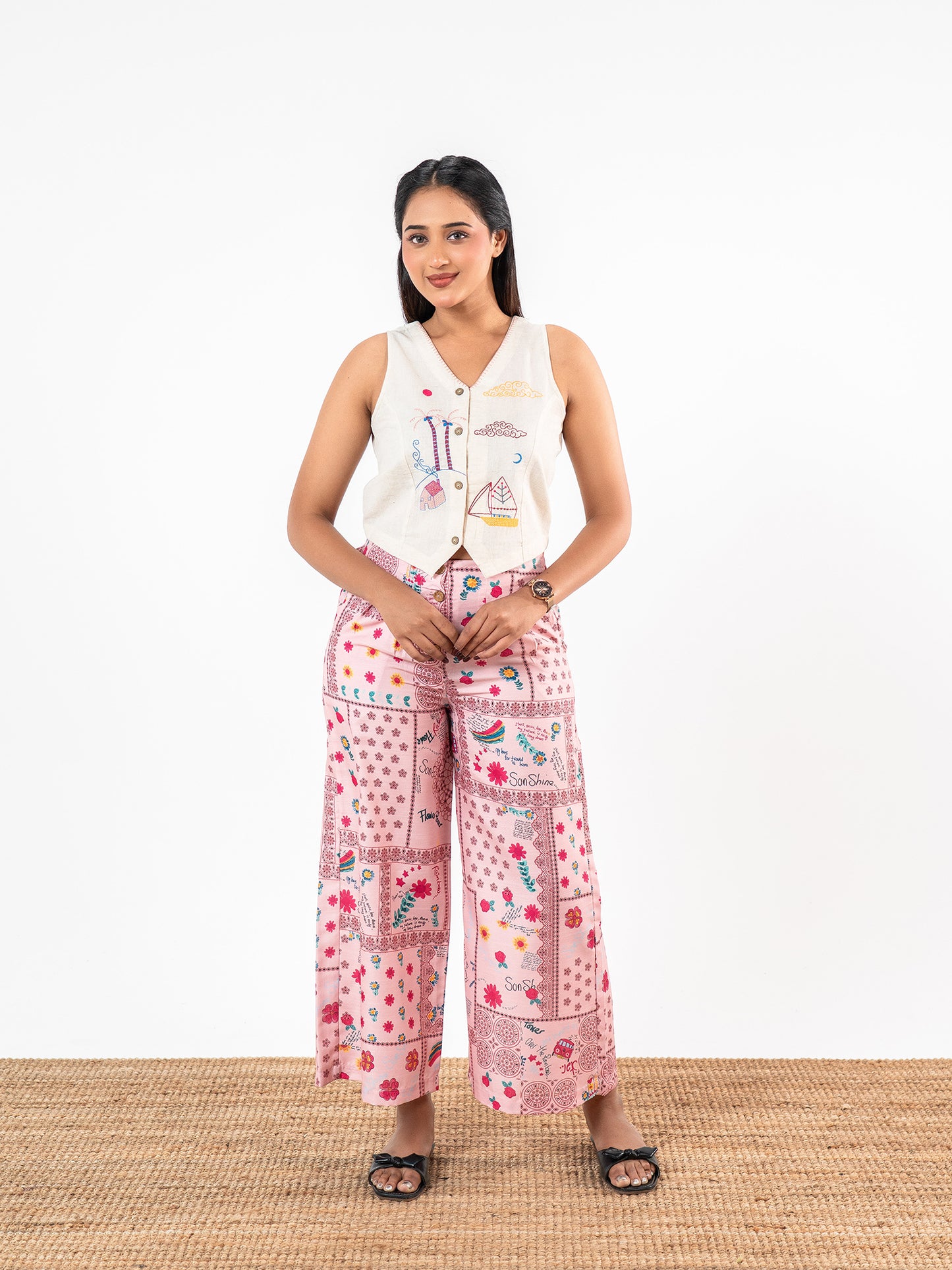 The 'Ganga' Story Blush Pink Co-Ord Set