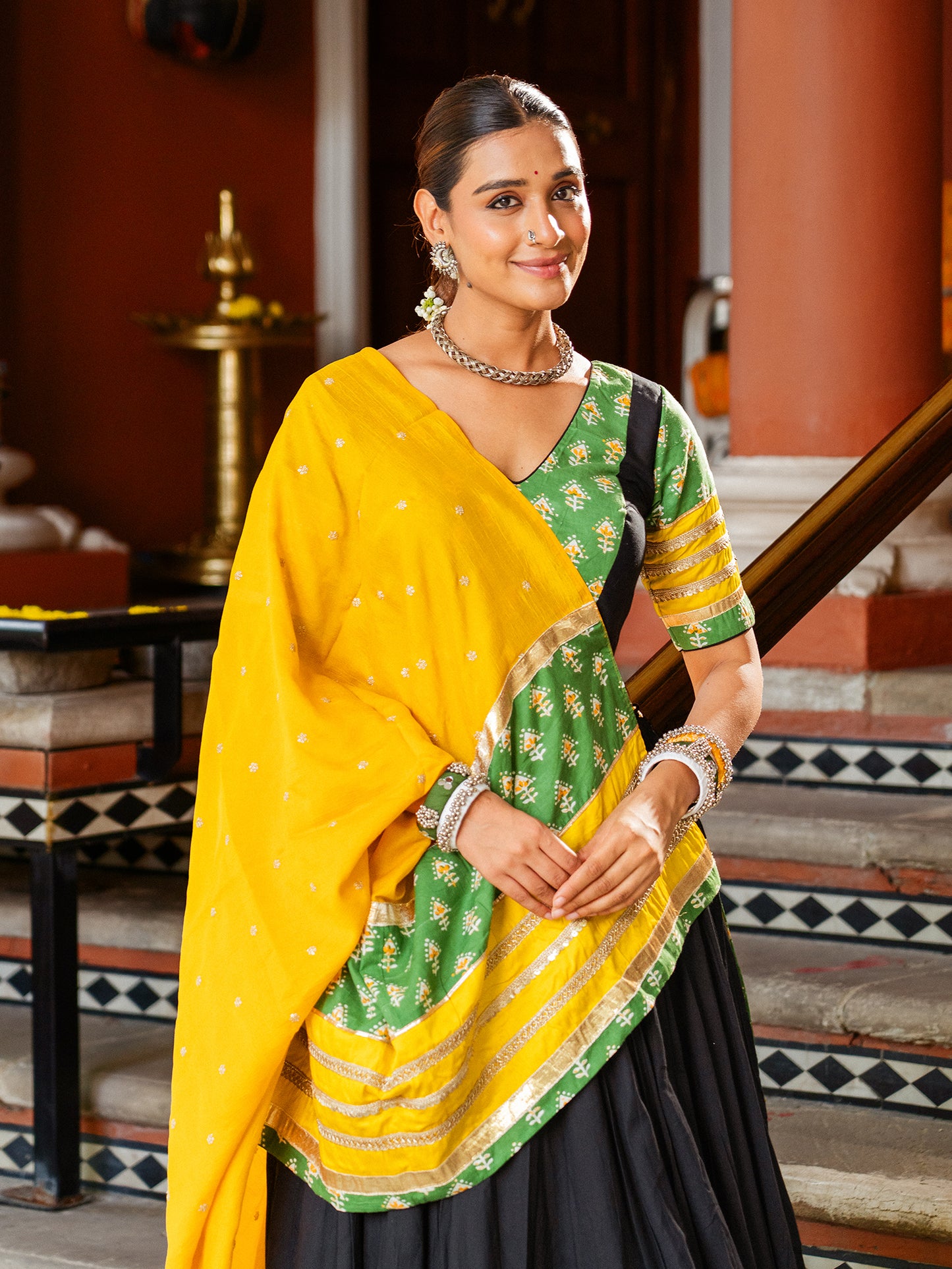 Mustard Midnight Chaniya Choli Set