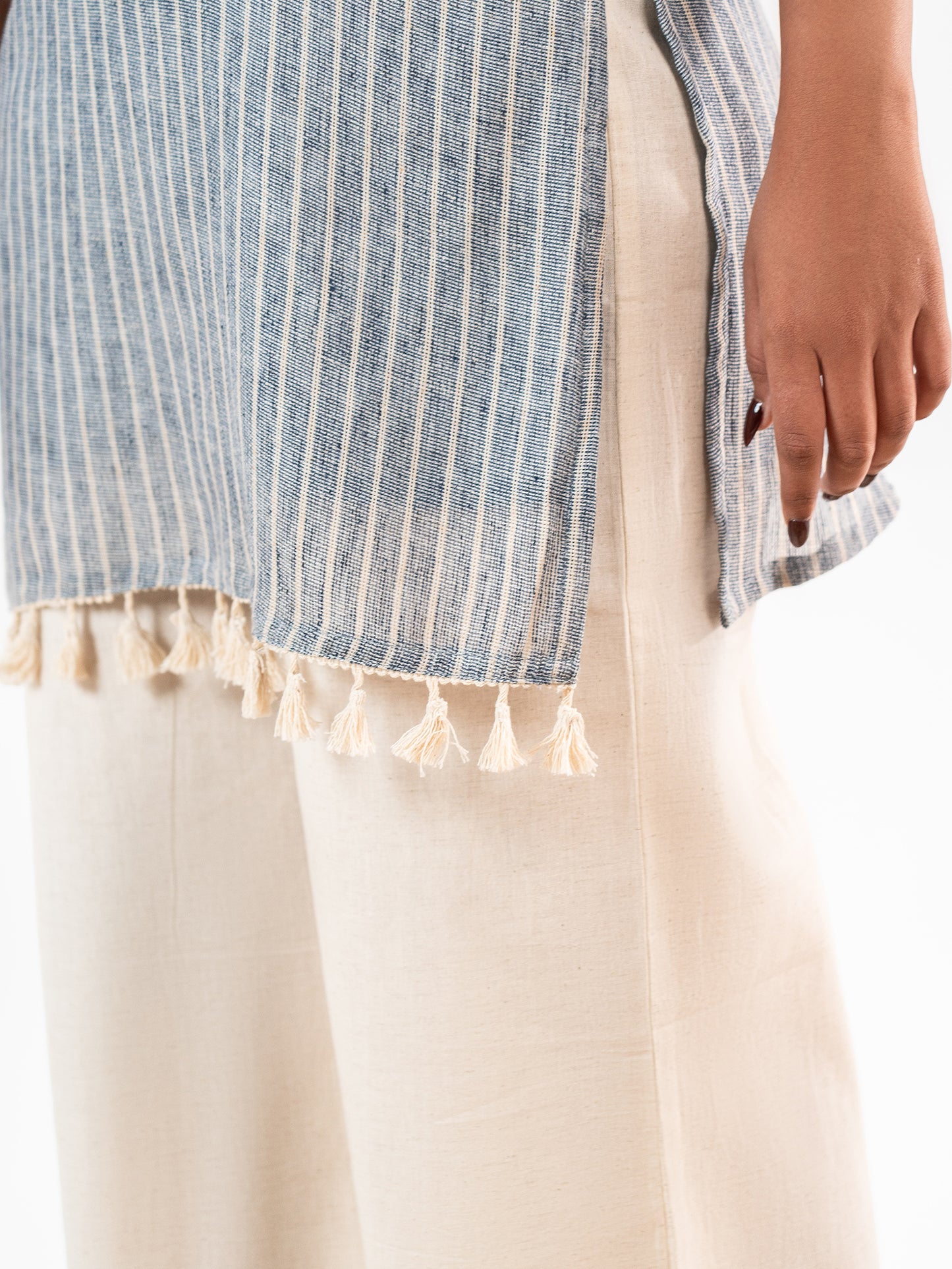 'Charu' Handwork Stripe Co-Ord Set