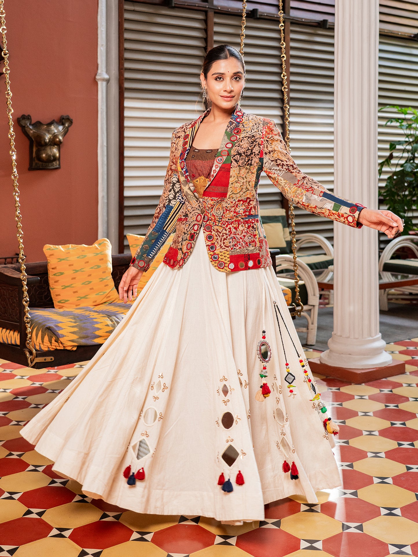 The Modern Raas Chaniya Choli With Blazer