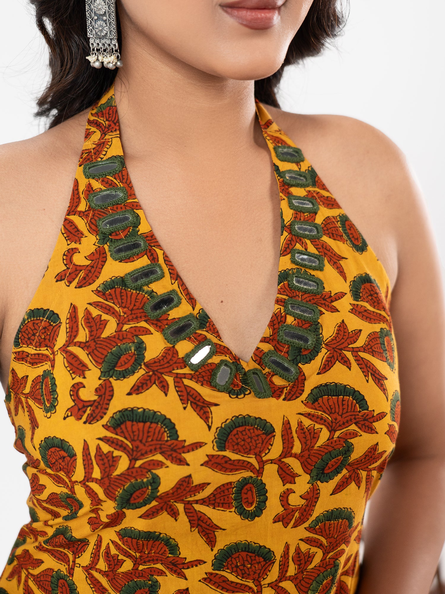 The 'Mayura' Halter Kurta Set