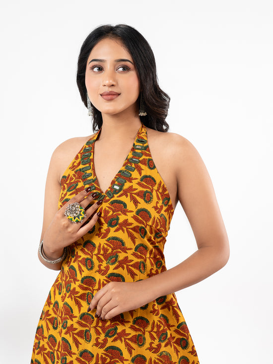 The 'Mayura' Halter Kurta Set