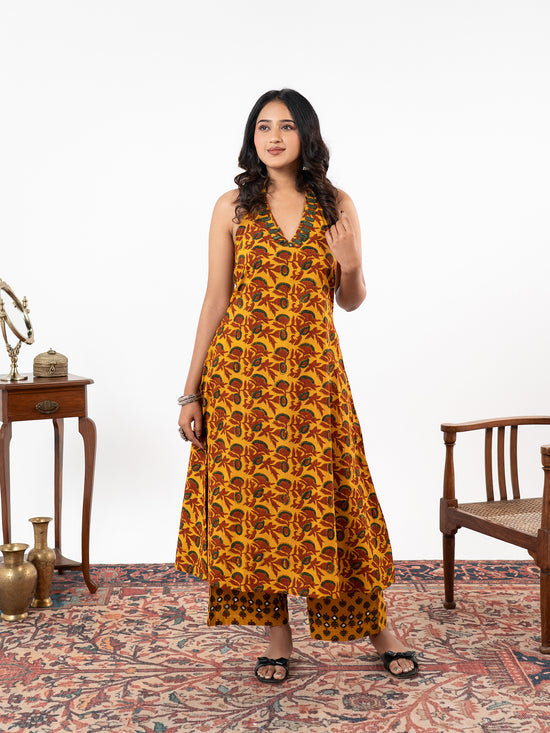 The 'Mayura' Halter Kurta Set