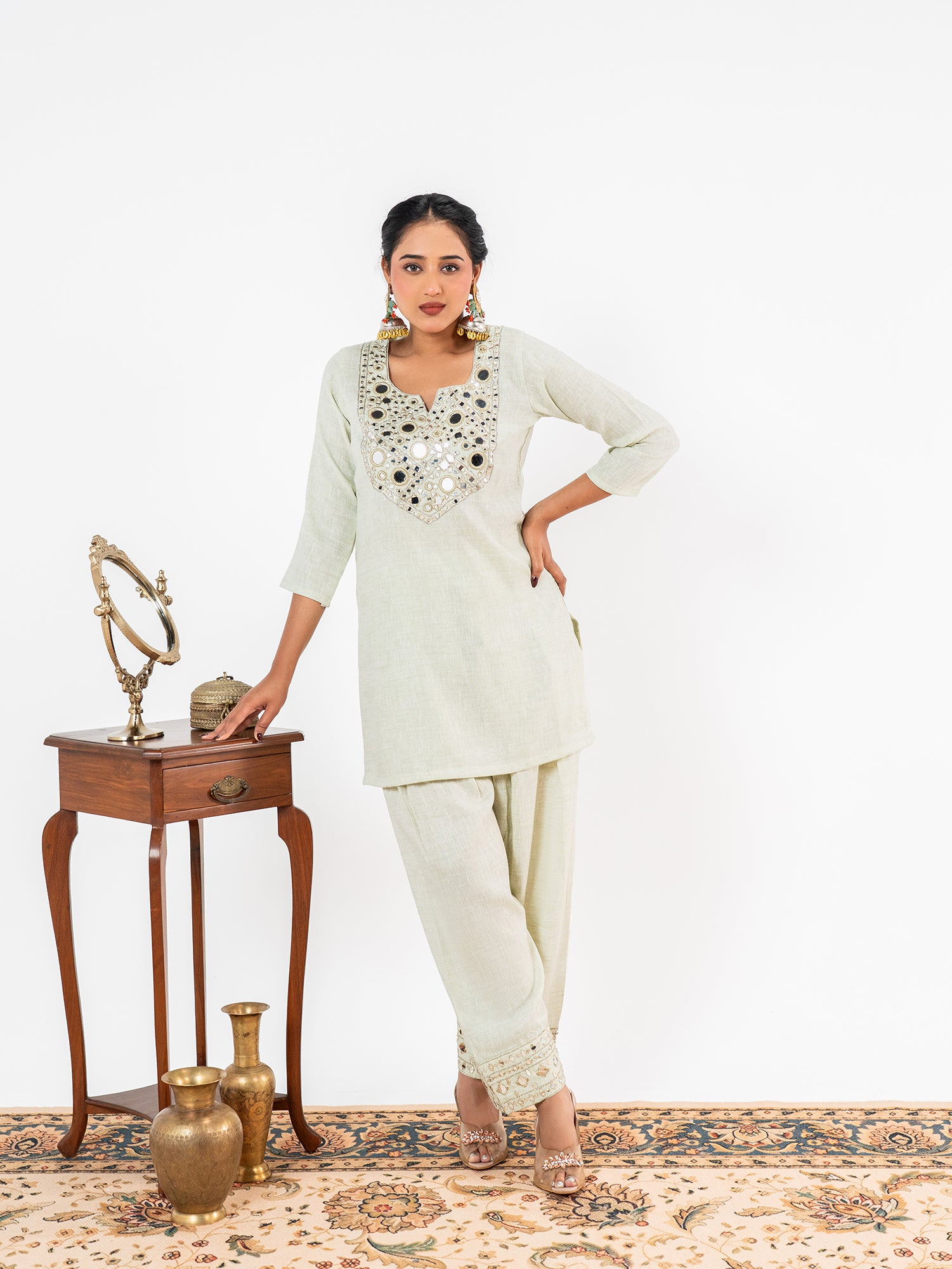 'Kriti' Gilded Mirror Co-Ord Set