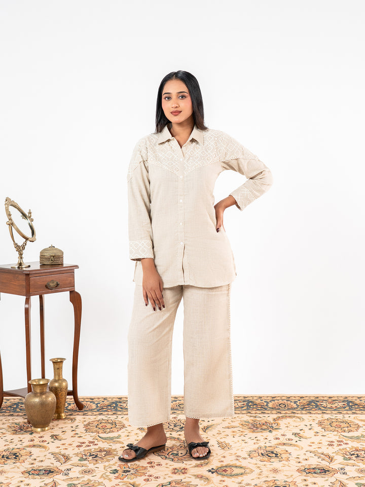 Rooh' Desert Khadi Tailored Co-Ord Set