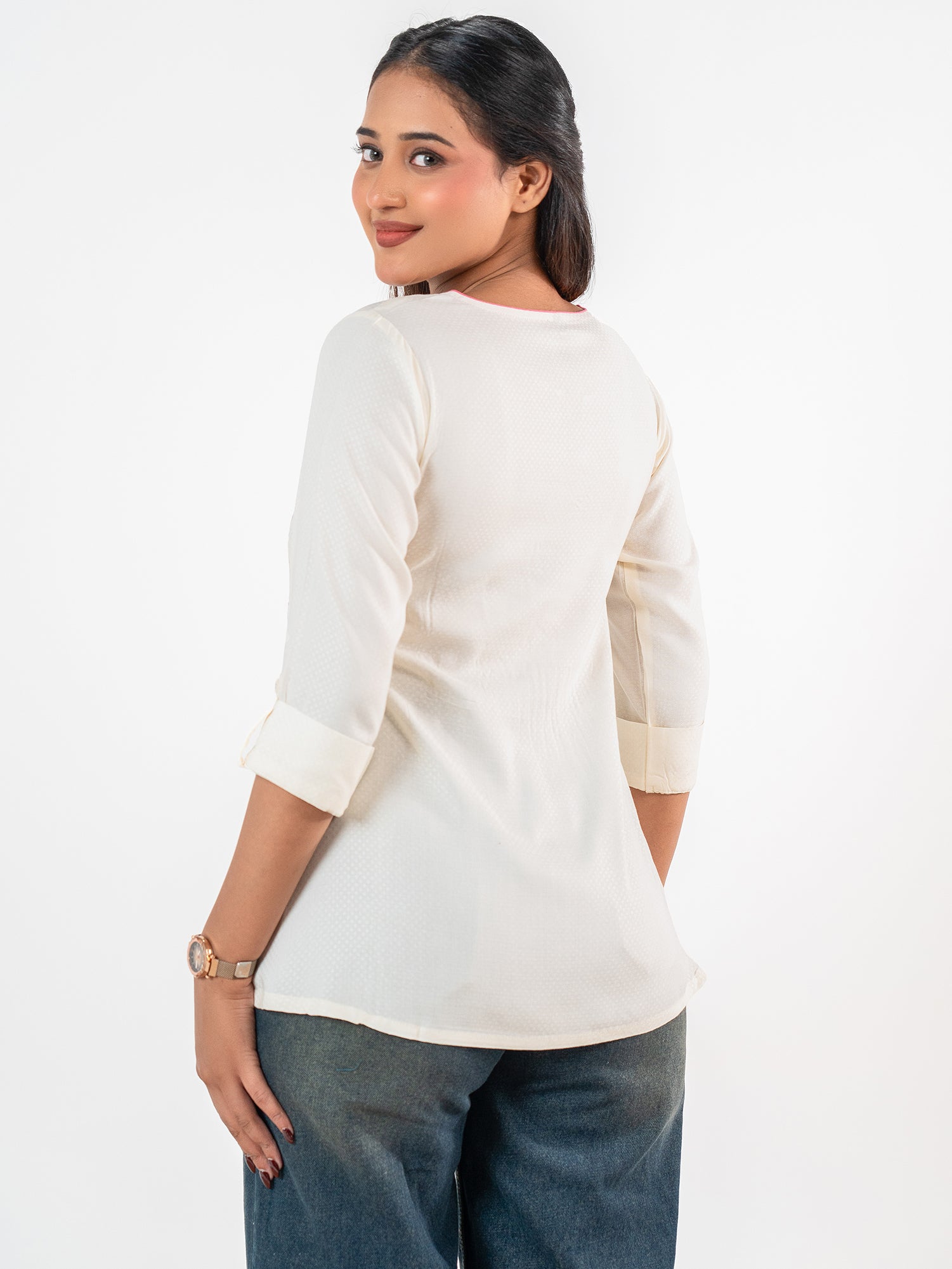 The 'Kriti' Hand-Embroidered Gathered Kurti