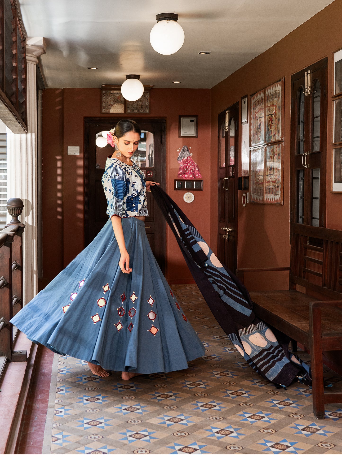 Indigo Weaves Chaniya Choli Set