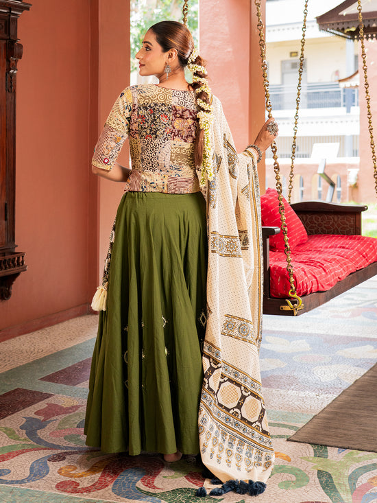 Threads Of The Kutchi Courtyard Chaniya Choli Set
