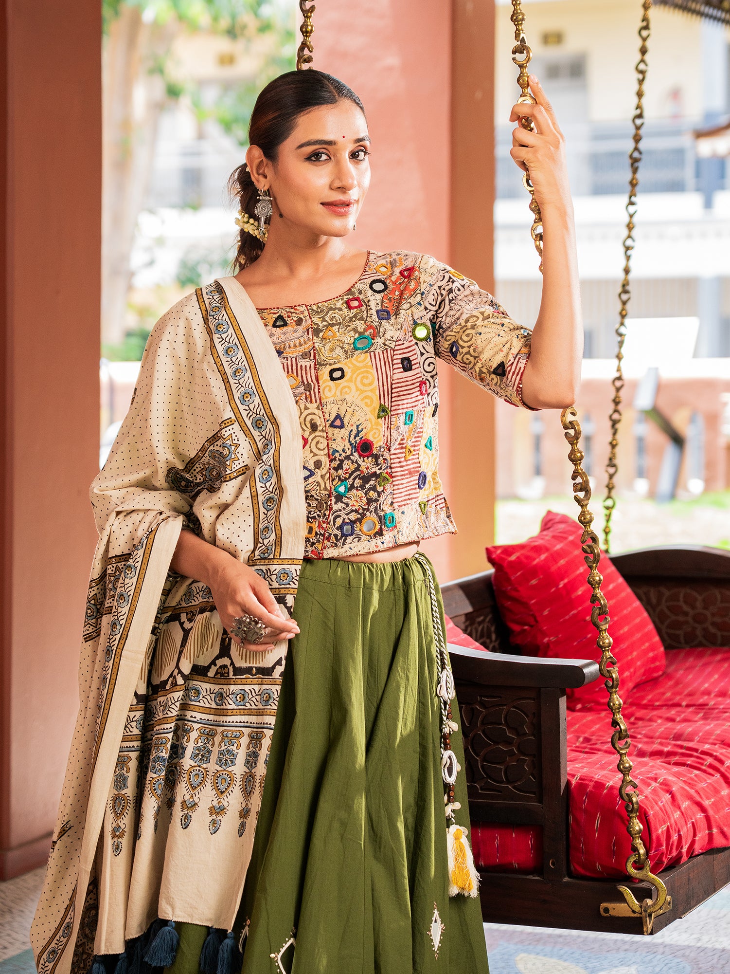 Threads Of The Kutchi Courtyard Chaniya Choli Set