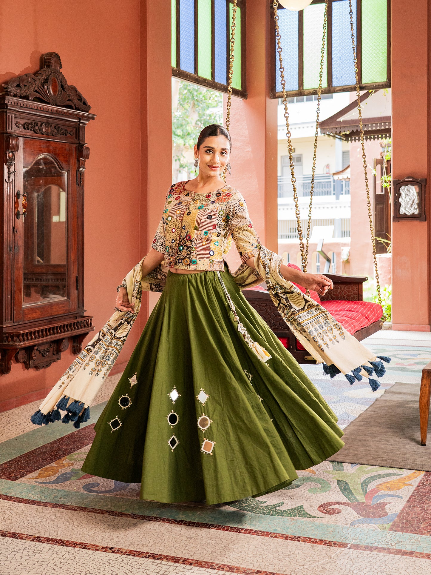 Threads Of The Kutchi Courtyard Chaniya Choli Set