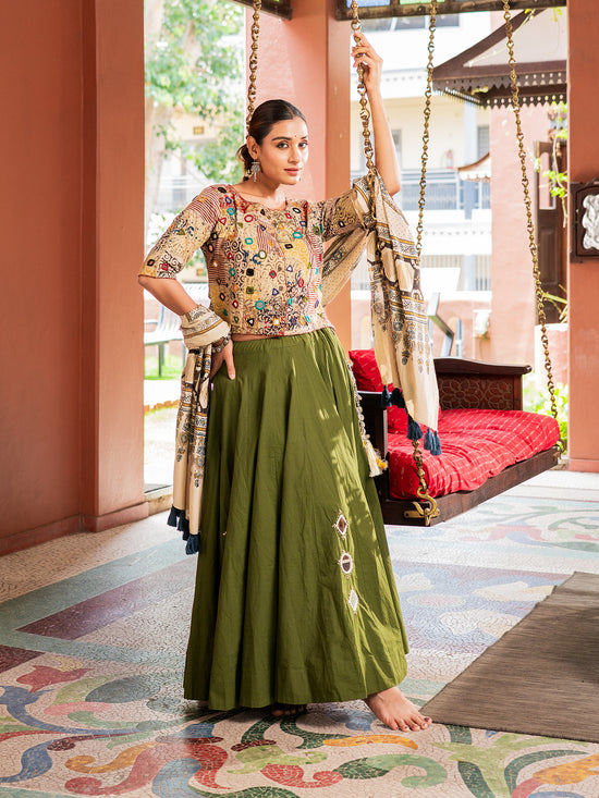 Threads Of The Kutchi Courtyard Chaniya Choli Set