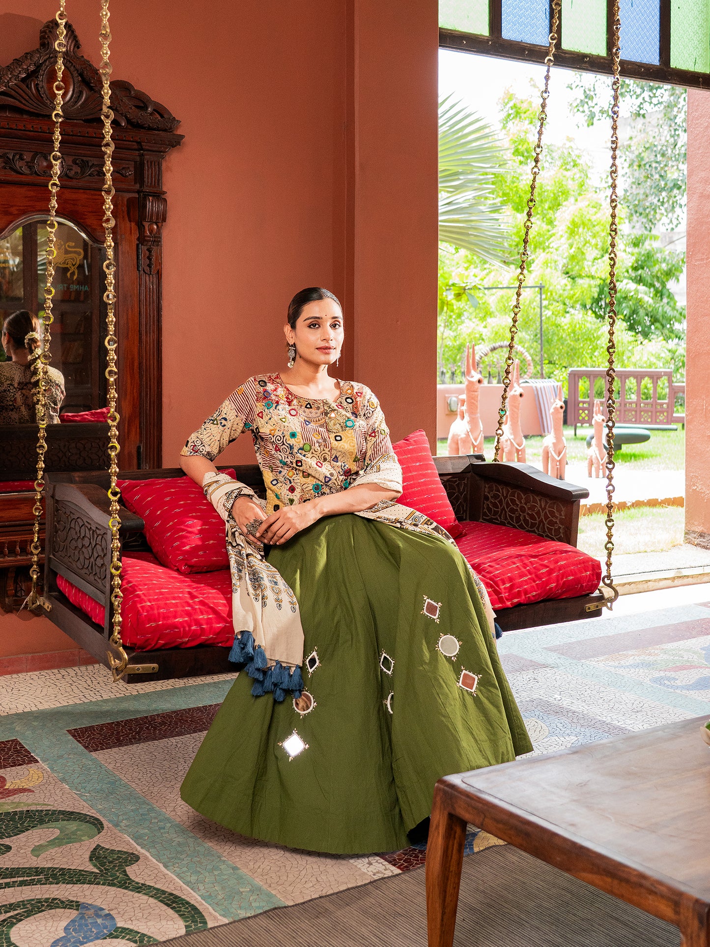 Threads Of The Kutchi Courtyard Chaniya Choli Set