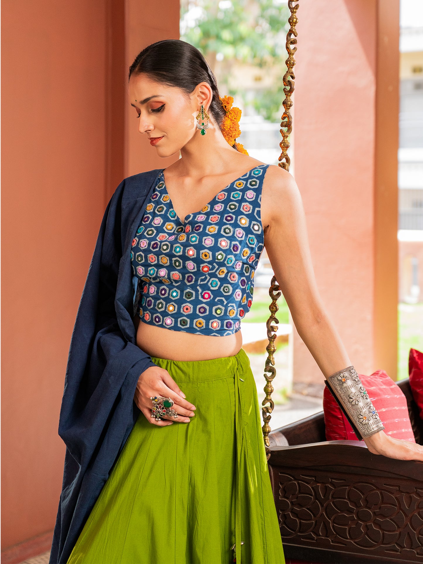 The Green Horizon Chaniya Choli Set