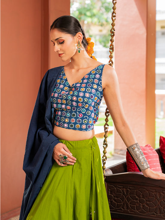 The Green Horizon Chaniya Choli Set