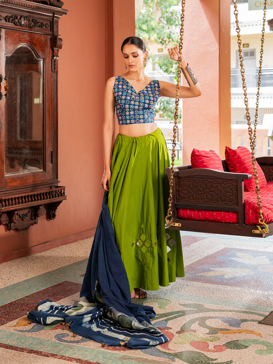 The Green Horizon Chaniya Choli Set