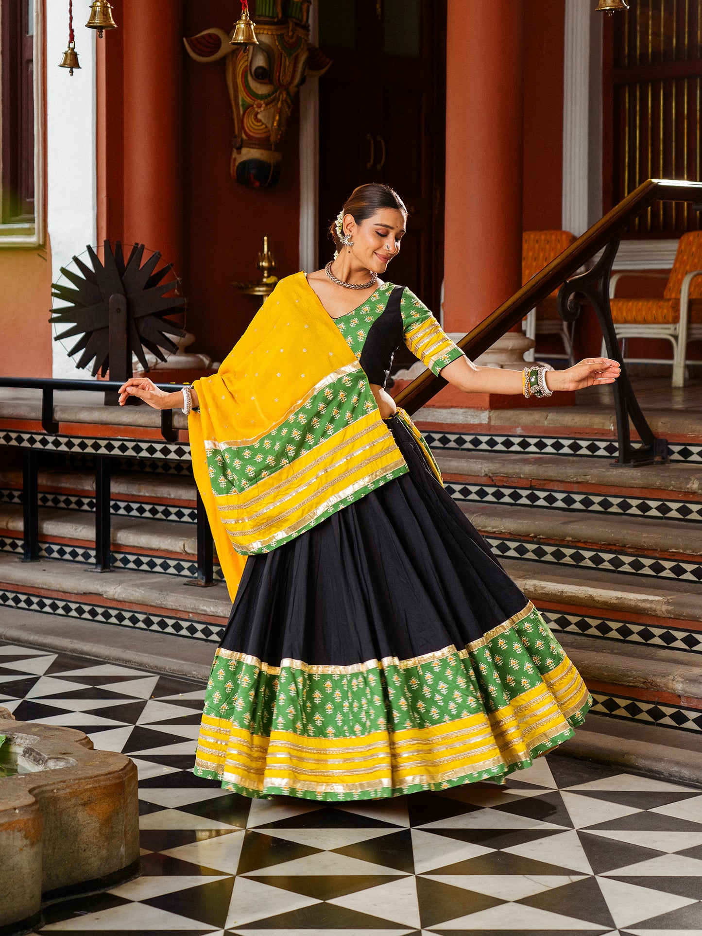 Mustard Midnight Chaniya Choli Set