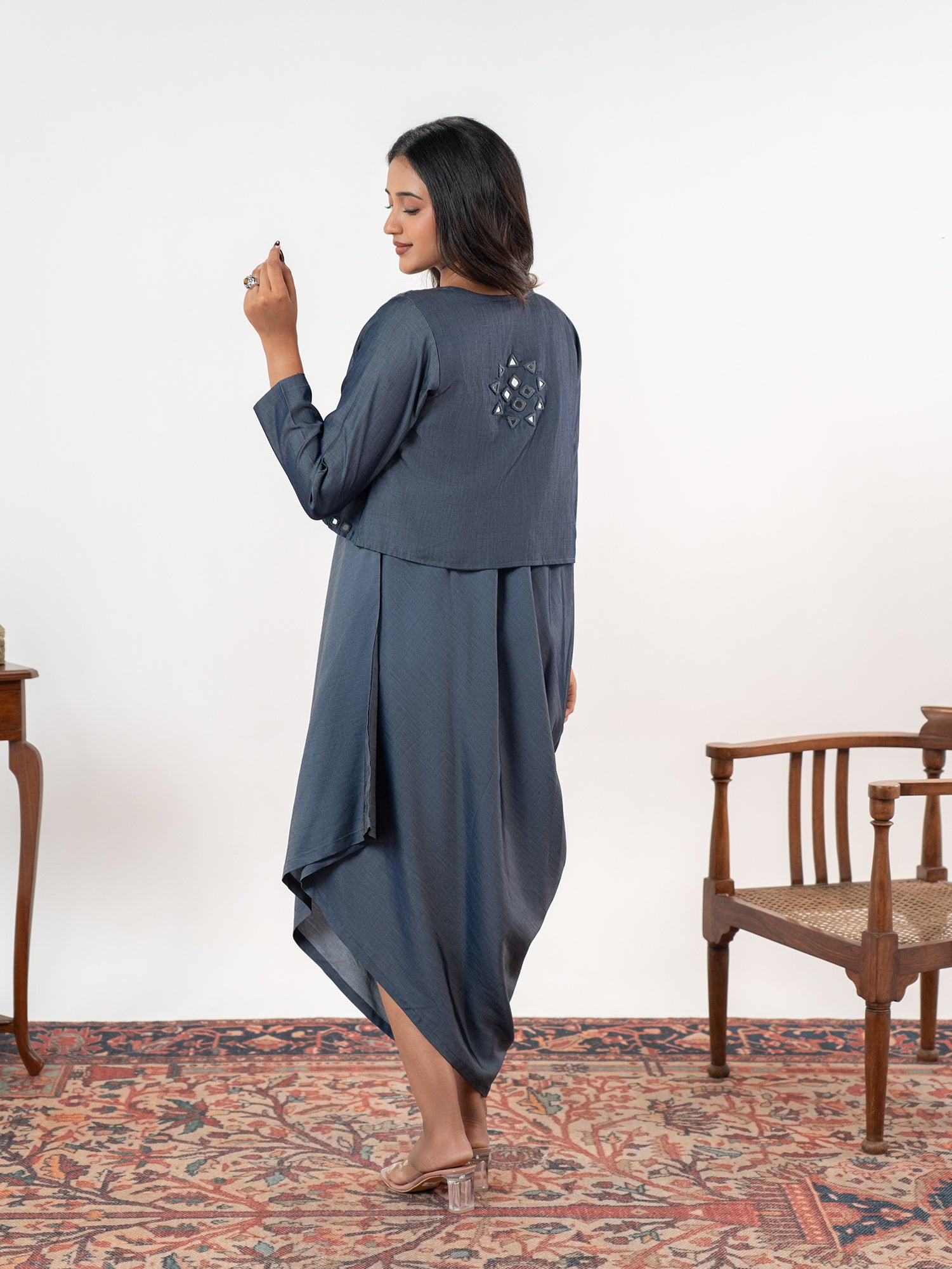 The 'Aavya' Modal Cowl Dress