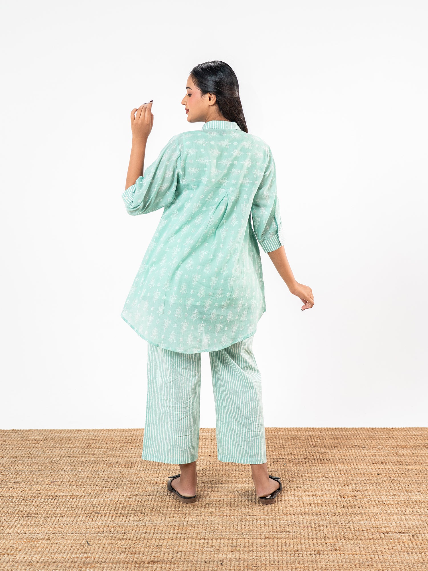 The 'Meera' Hand-Stamped Heritage Co-Ord Set