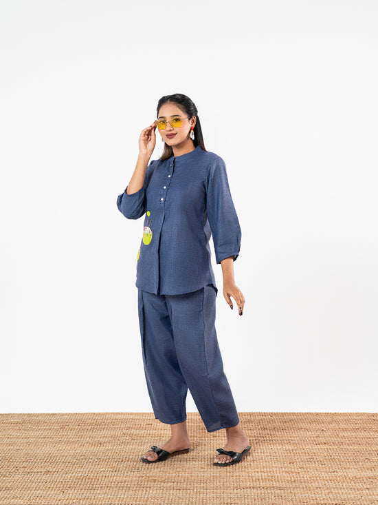 'Sutra' Ocean-Slub Co-Ord Set