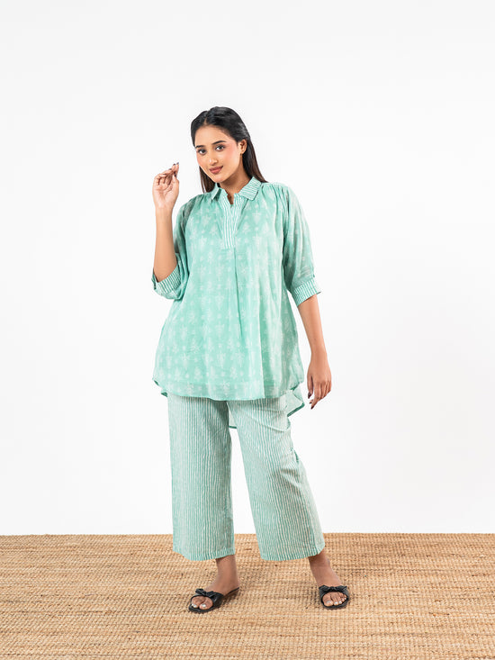 The 'Meera' Hand-Stamped Heritage Co-Ord Set