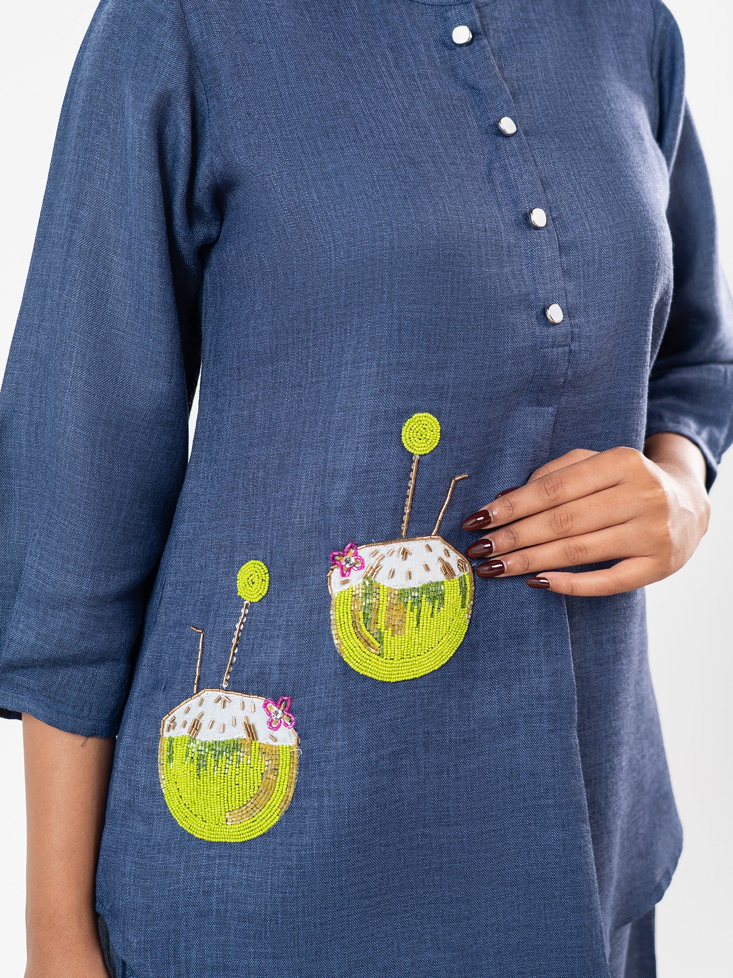 'Sutra' Ocean-Slub Co-Ord Set