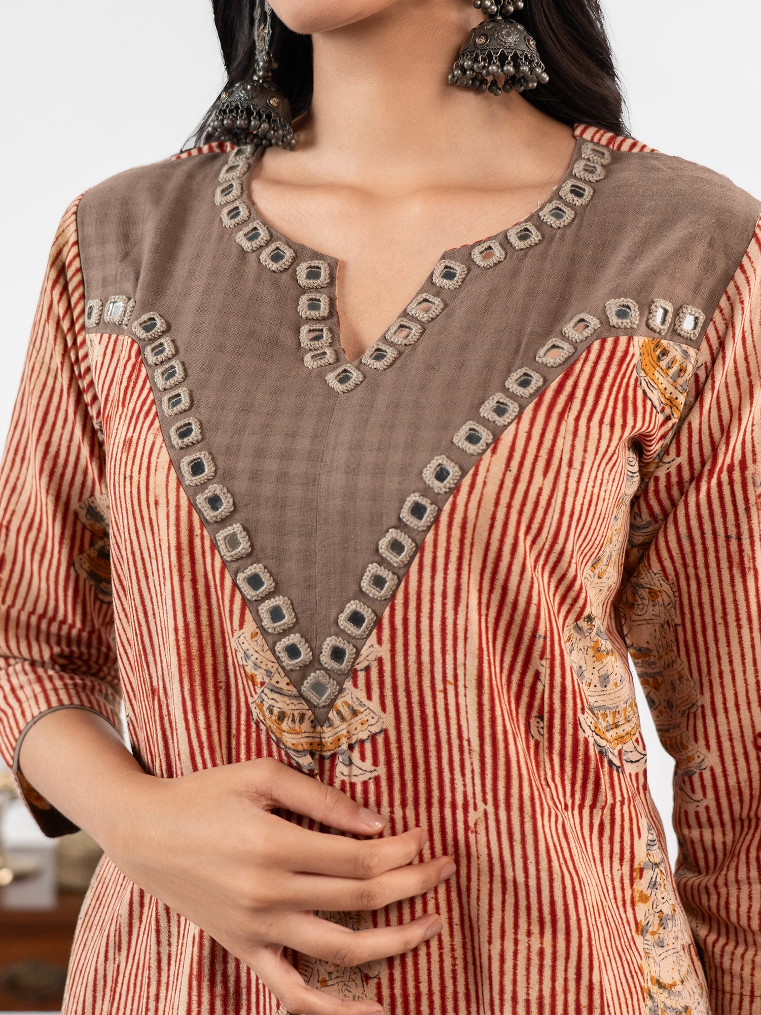 The 'Gauri' Dabu Tunic Set
