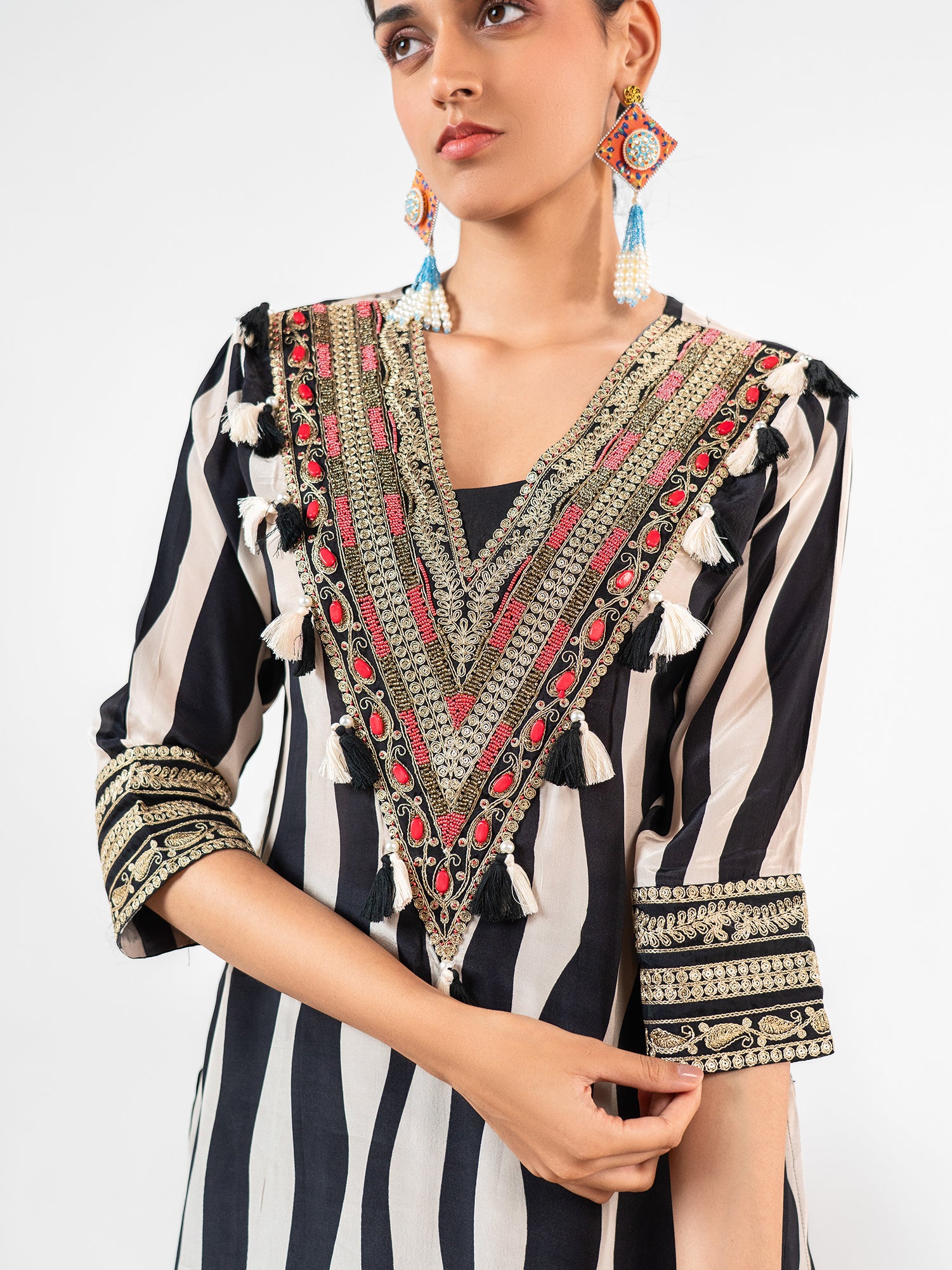 The 'Aavya' Zebra-Sutra Modal Co-Ord Set