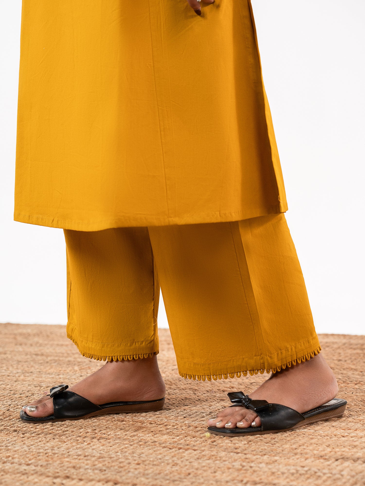 The 'Haldi' Self-Dobby Salwar Set