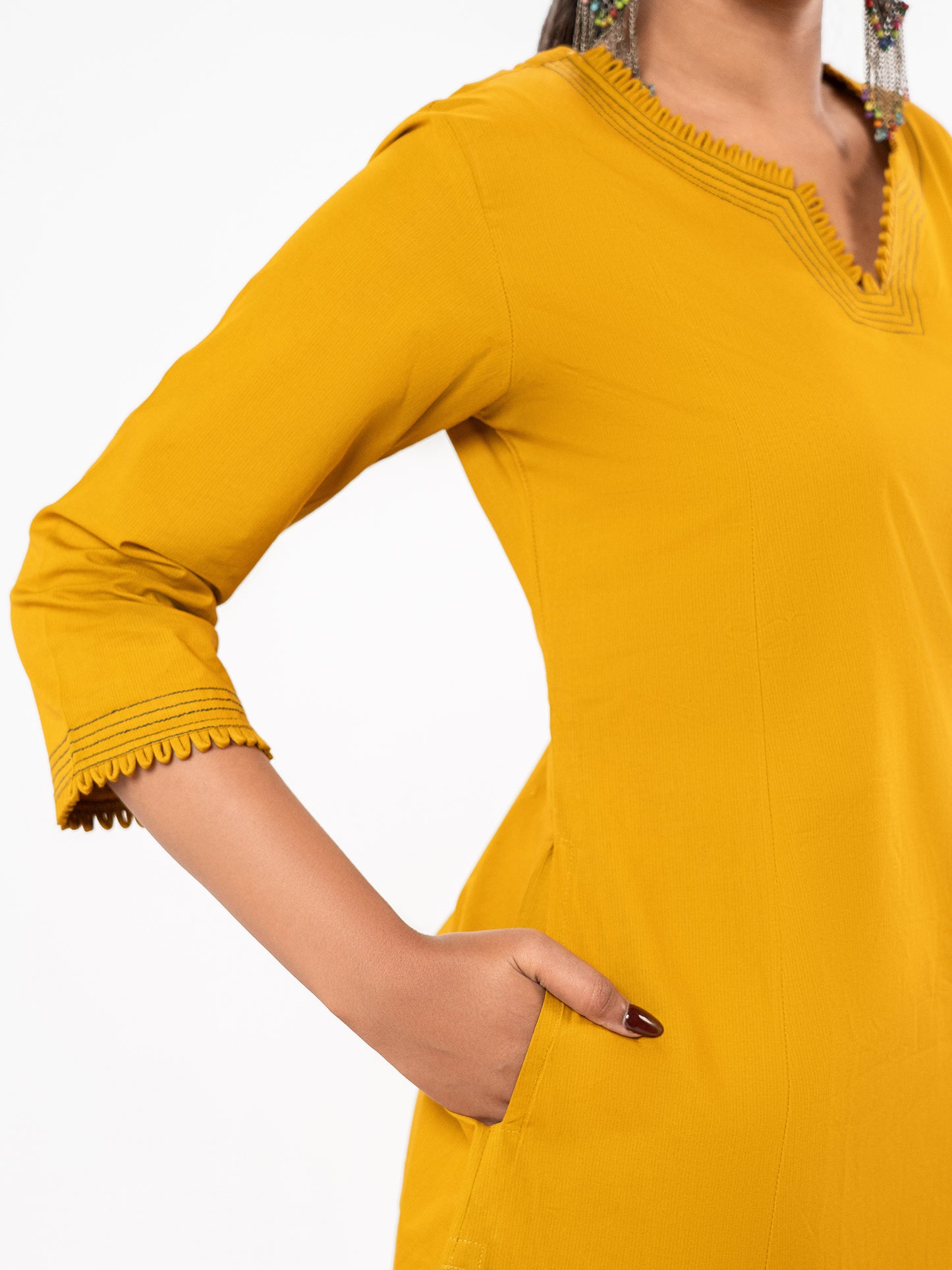 The 'Haldi' Self-Dobby Salwar Set