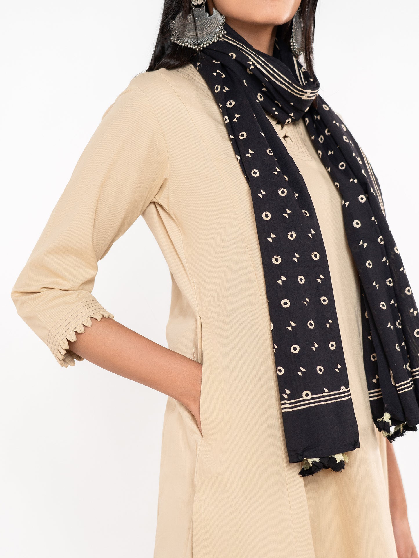 'Sutra' Onyx Black Stole Set