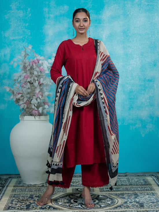 Avni Geometric Dupatta Coord