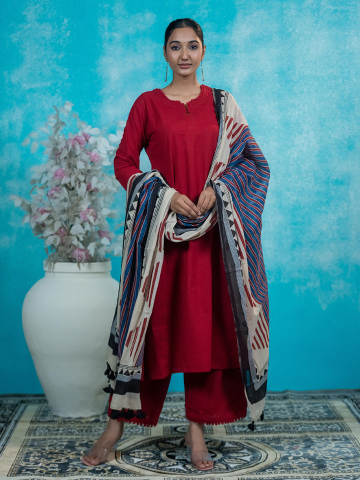Avni Geometric Dupatta Coord
