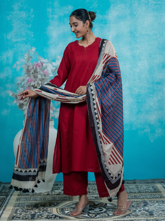 Avni Geometric Dupatta Coord