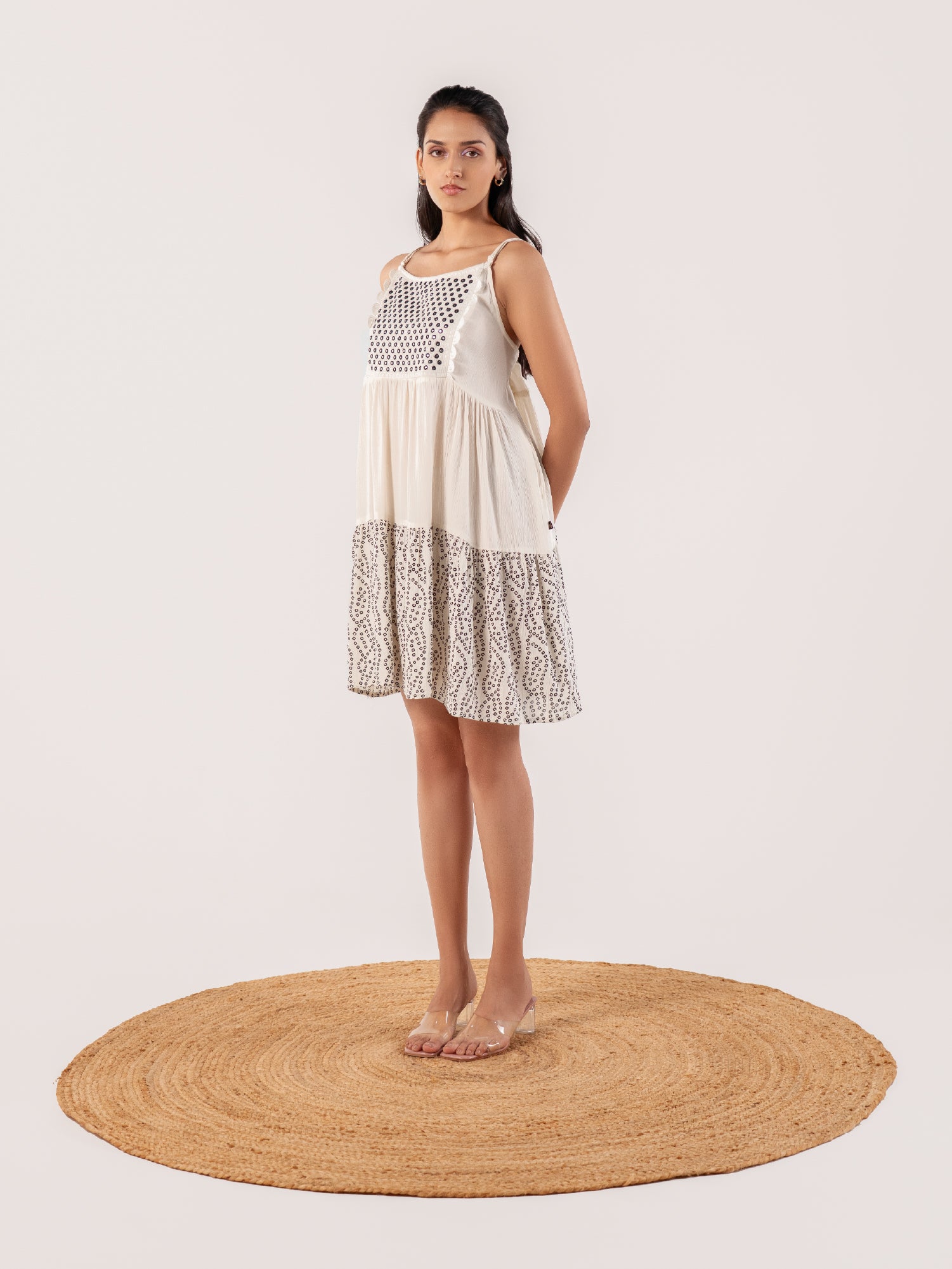 Kriti Ivory Artisan Sundress
