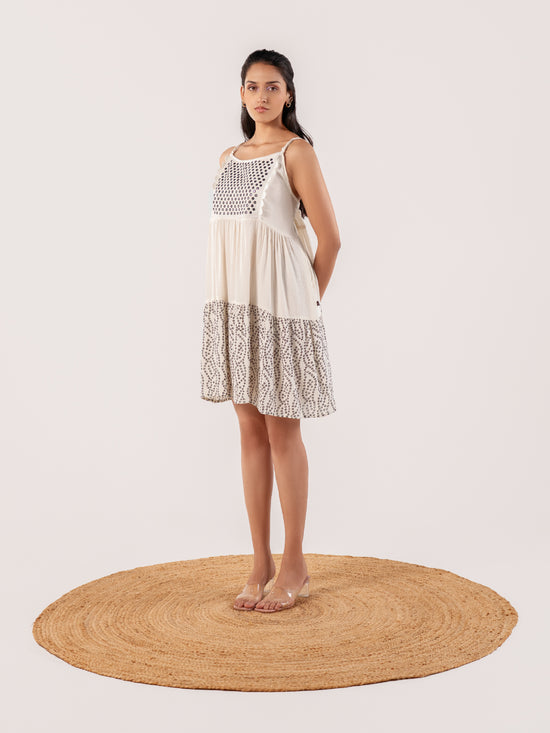 Kriti Ivory Artisan Sundress