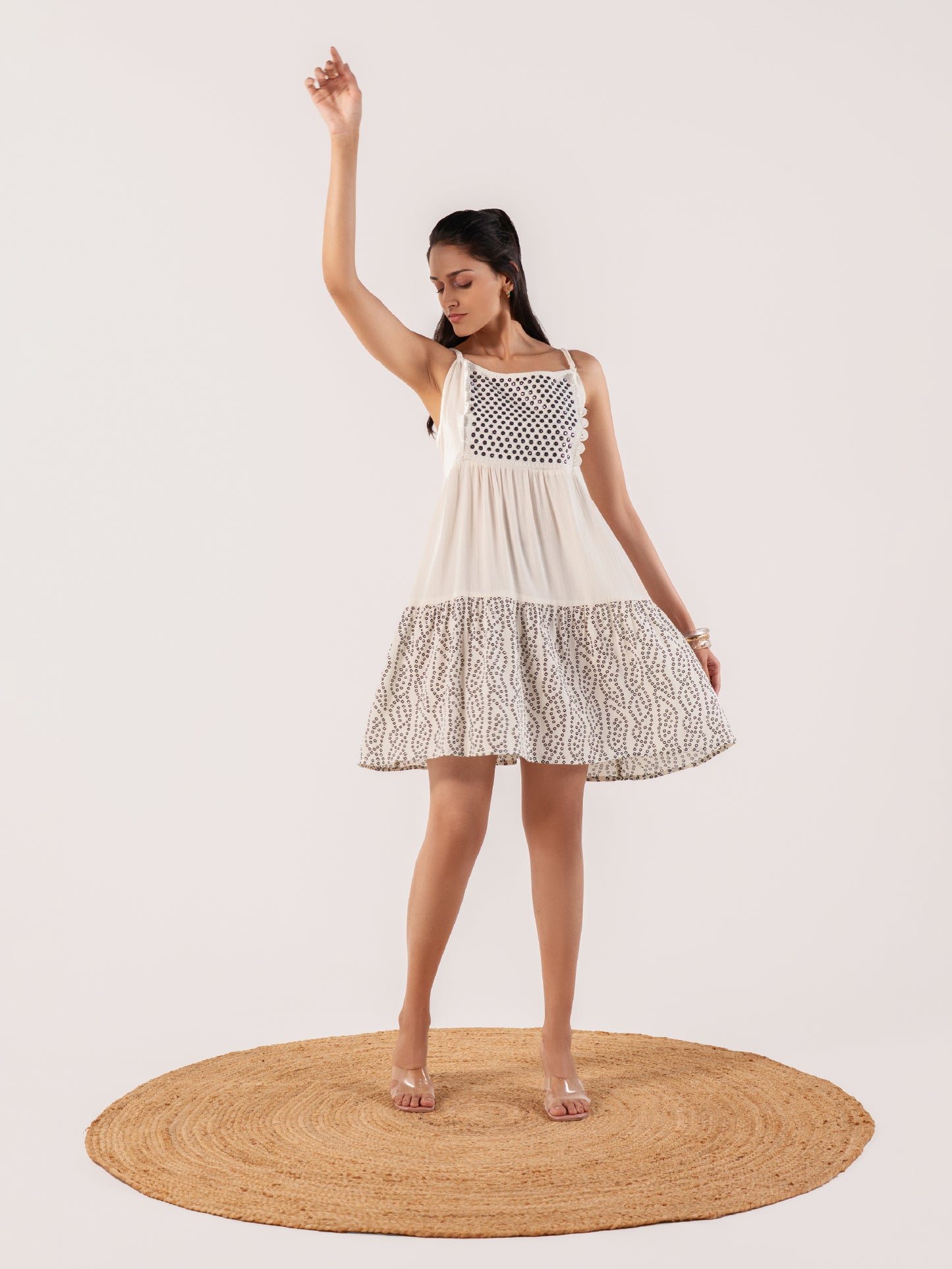 Kriti Ivory Artisan Sundress