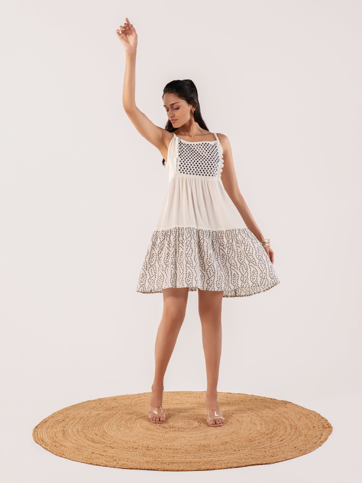 Kriti Ivory Artisan Sundress