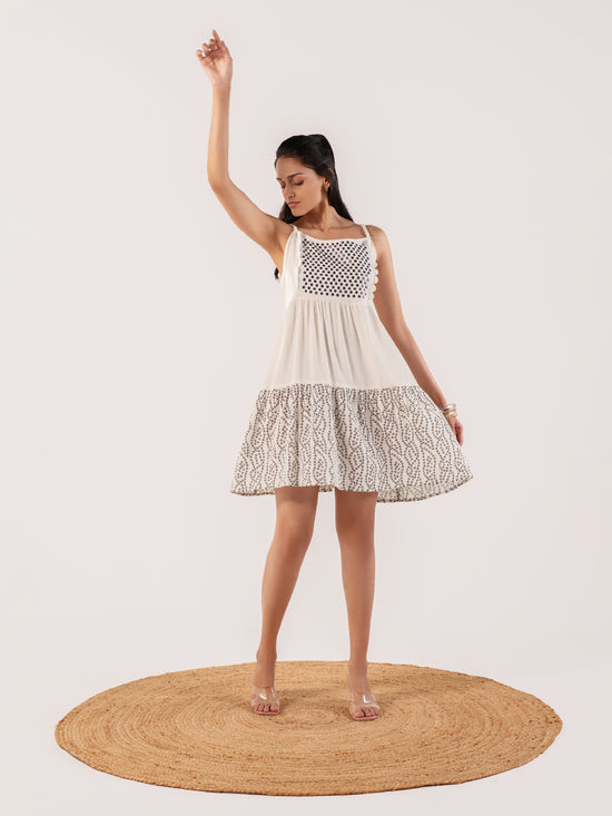 Kriti Ivory Artisan Sundress