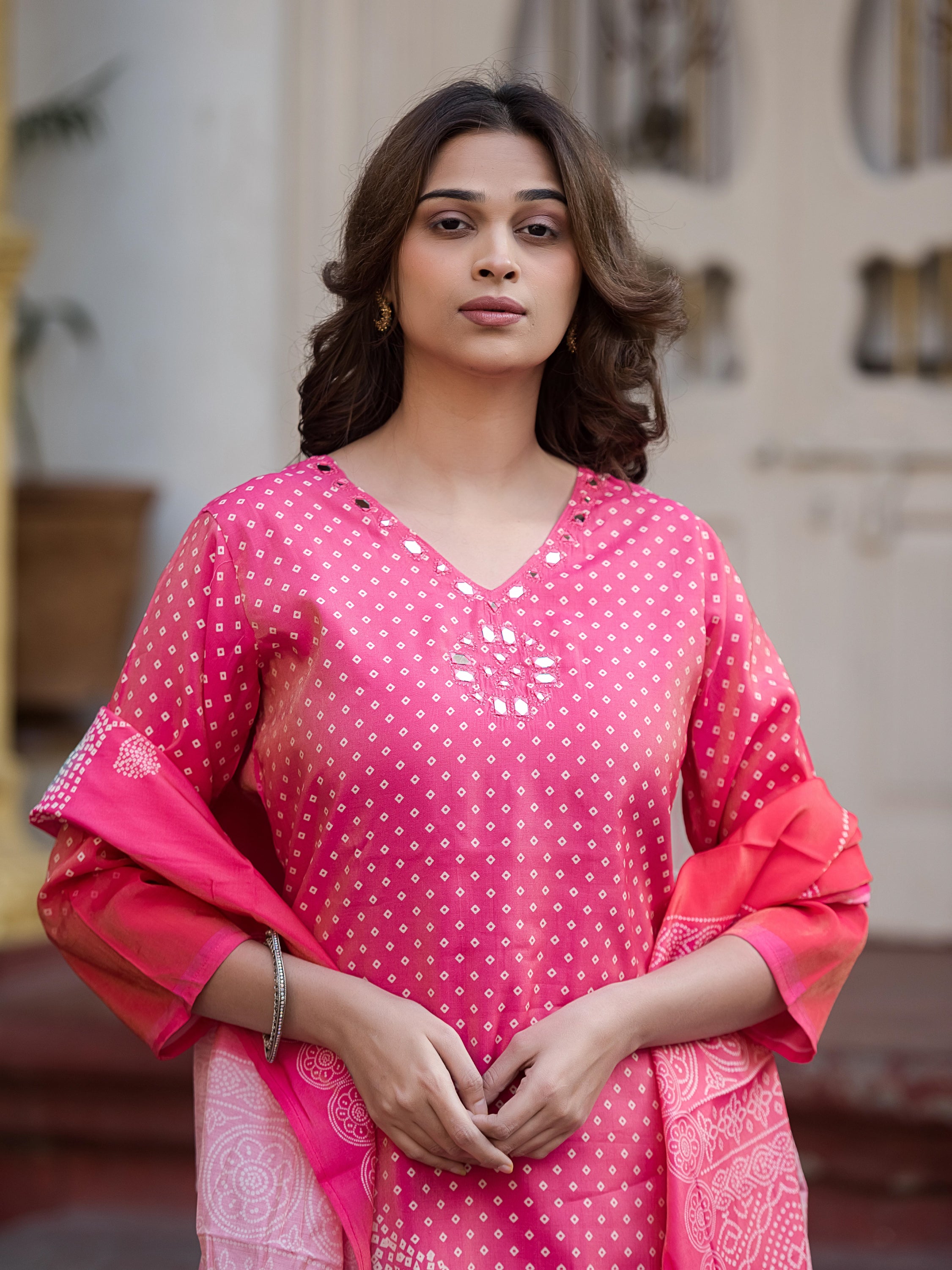 Sanskriti Bandhani Suit