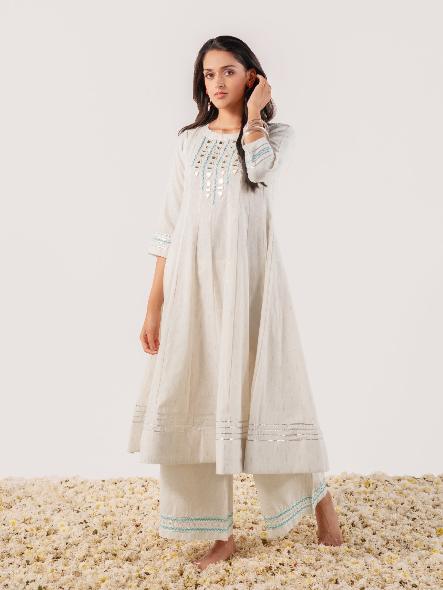 Shunya Khadi Anarkali Ensemble