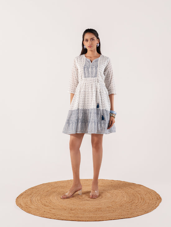 The Aavya Indigo Bloom Dress