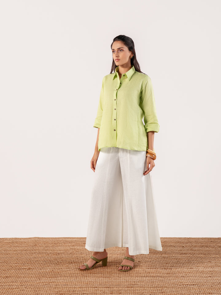 The Dhriti Linen Peplum Set