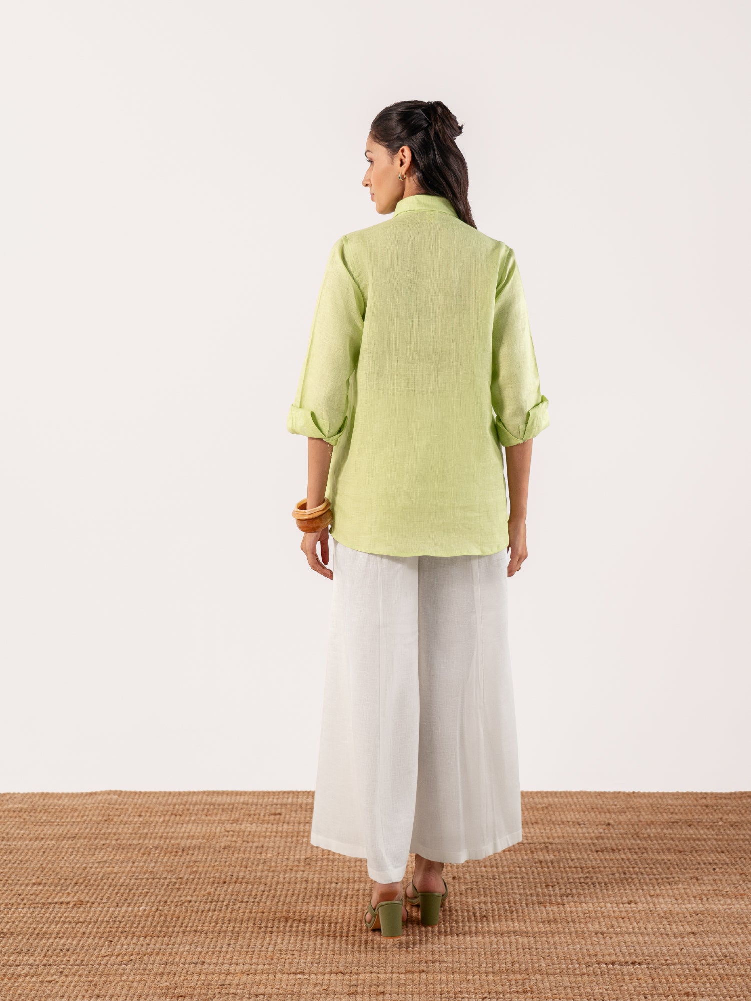 The Dhriti Linen Peplum Set