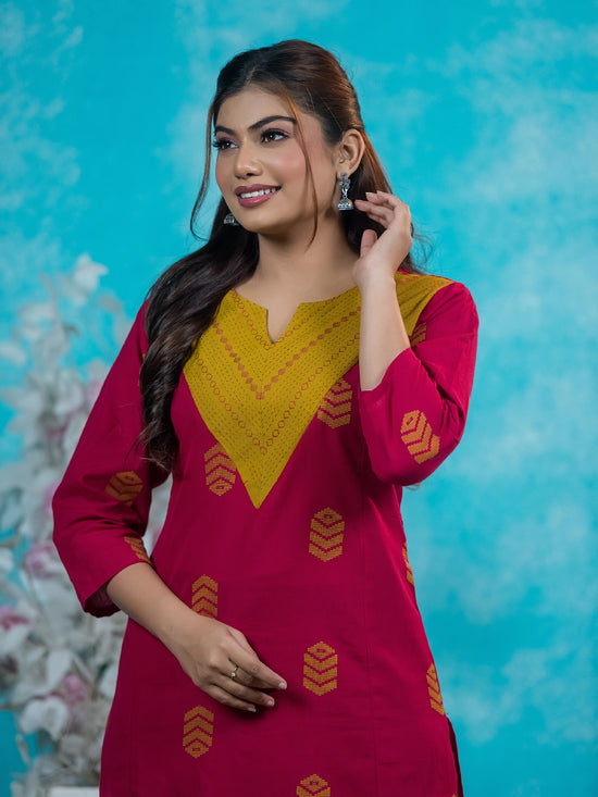 The Haldi-Kumkum Handloom Suit