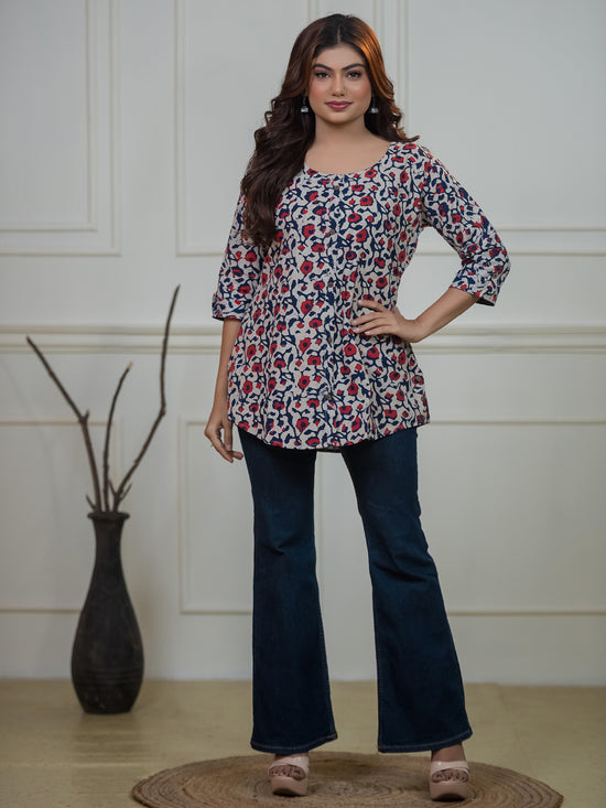 The Kalam-Pushp Short Kurti
