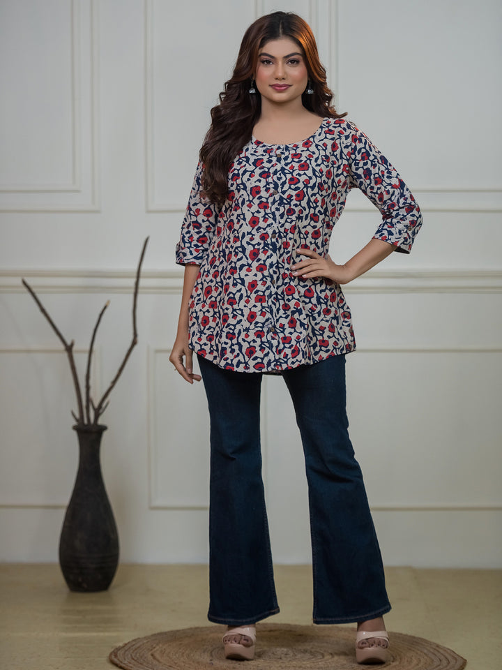 The Kalam-Pushp Short Kurti