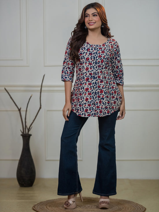 The Kalam-Pushp Short Kurti
