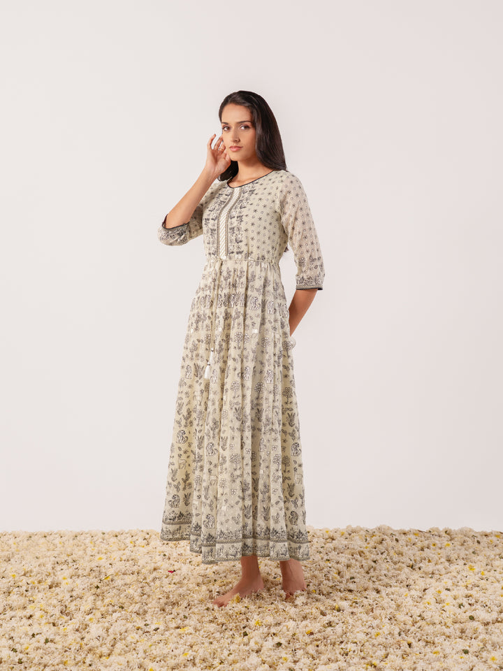 The Noor Dobby-Texture Artisan Gown