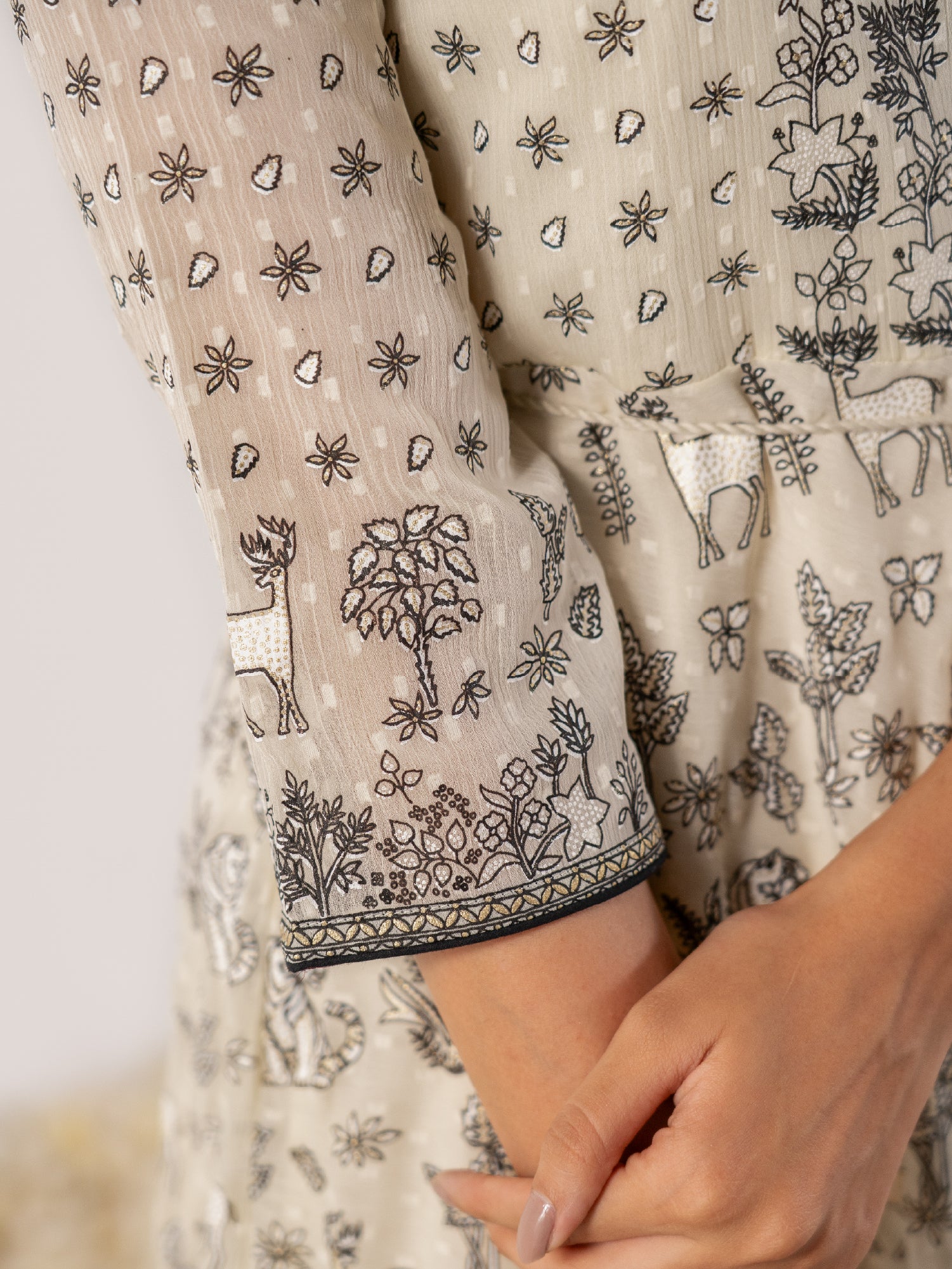 The Noor Dobby-Texture Artisan Gown